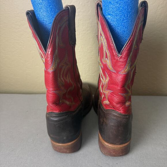 Double H DH3556 Roper Boots Men 10.5 D Brown Red Leather Western Cowboy USA main image 5